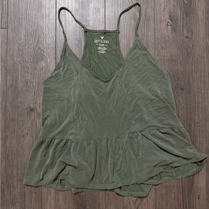 American Eagle Green tank top L